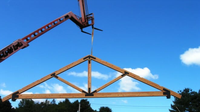 King Post Trusses | Timber Frame Design | Wood Ceiling Beams