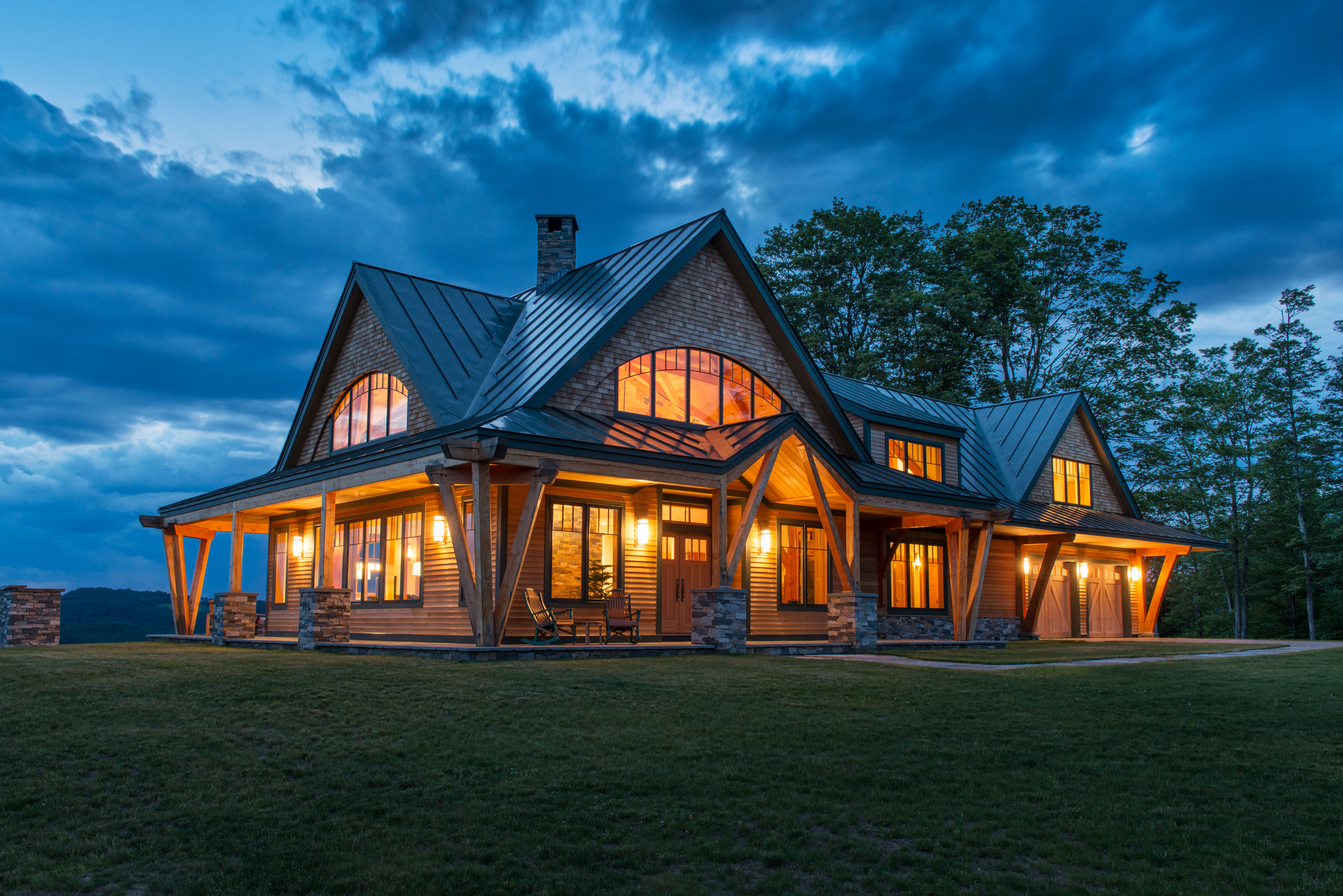 Cool Timber Frame Residence