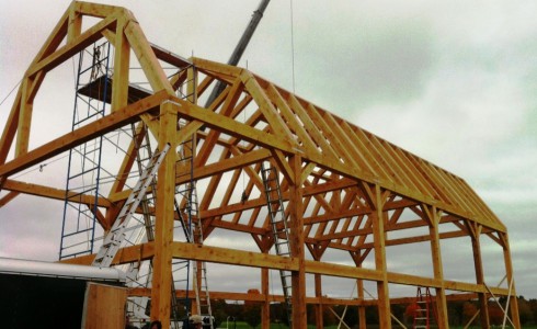 Gambrel Barn Frame | Post & Beam Construction