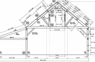 Traditional Timber Frame Barn | Weathered Post & Beam Barn